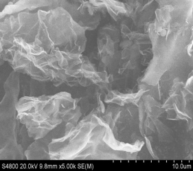 nanopós de grafeno multicamada de eletrodo condutor transparente