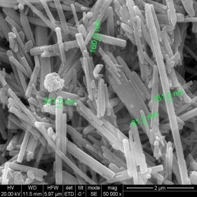 nanofios de zno de óxido de zinco de materiais semicondutores